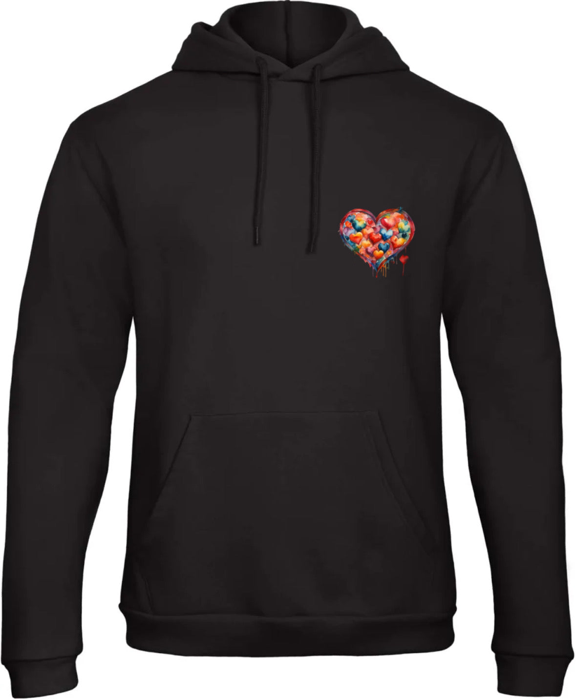 Hoodie black "love is the new black"