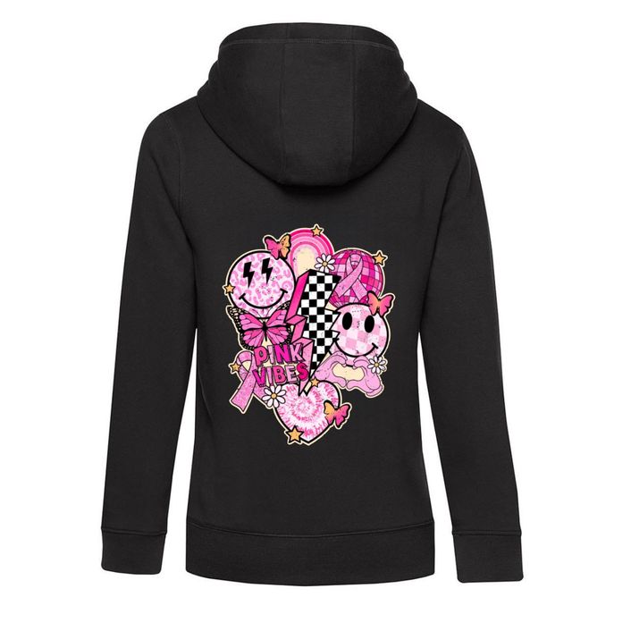 Hoodie black"pink Vibes"