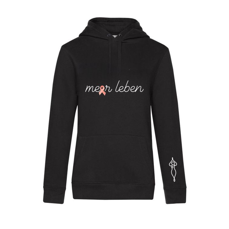 Meerleben Hoodie black "Schleife"