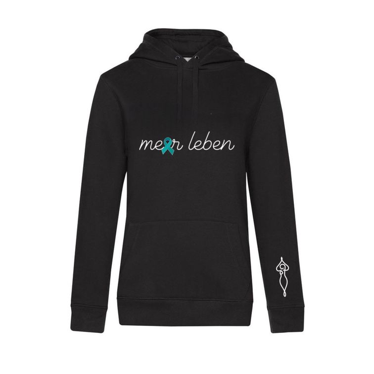 Meerleben Hoodie black "Schleife"