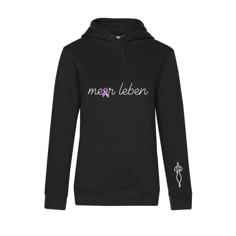 Meerleben Hoodie black "Schleife"