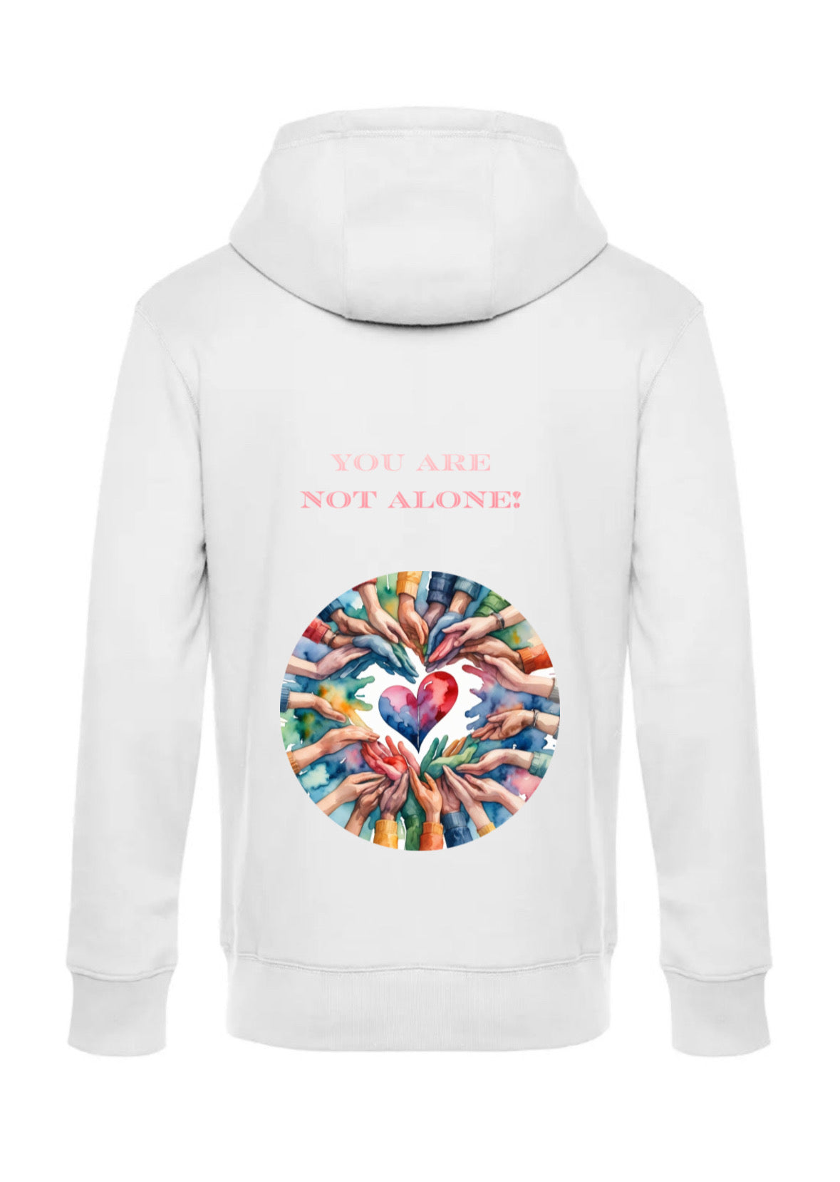 Hoodie white "your life is always worth living"