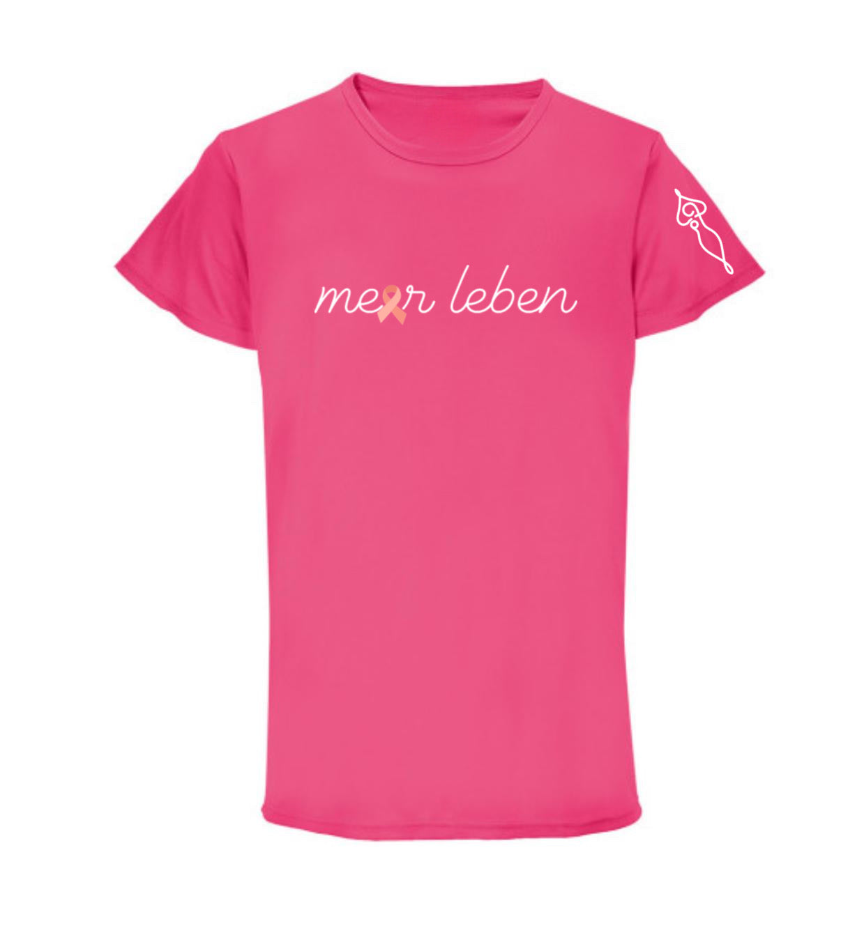 Meerleben Funktions-Shirt pink "Schleife"