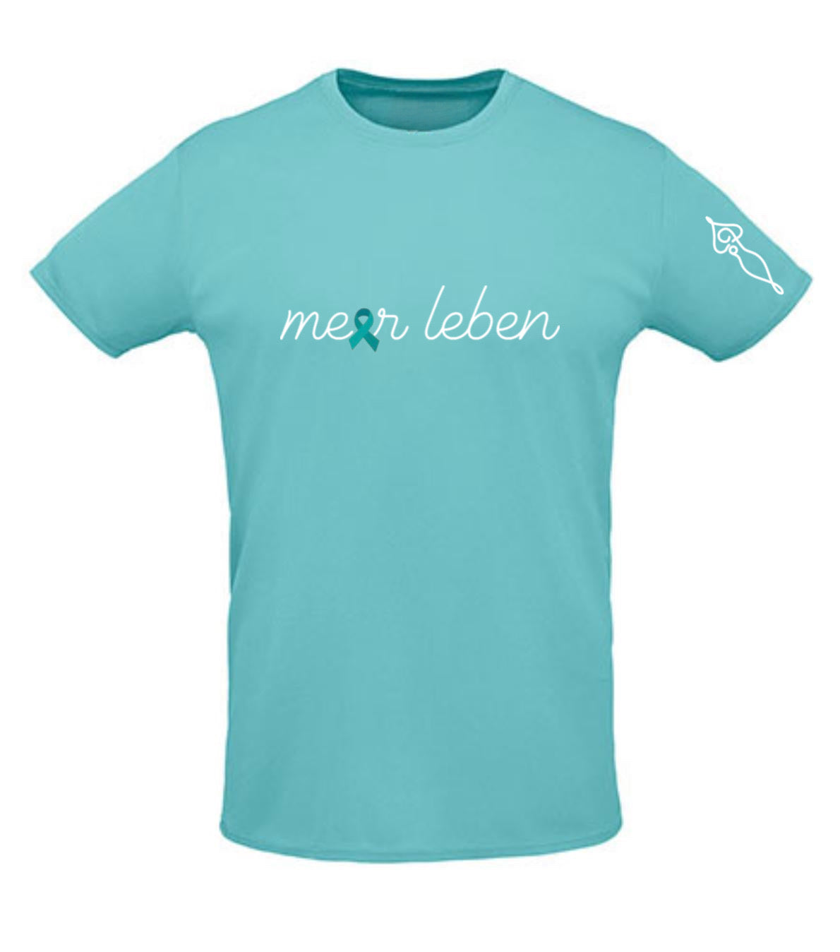 Meerleben Funktions-Shirt poolblue "Schleife"