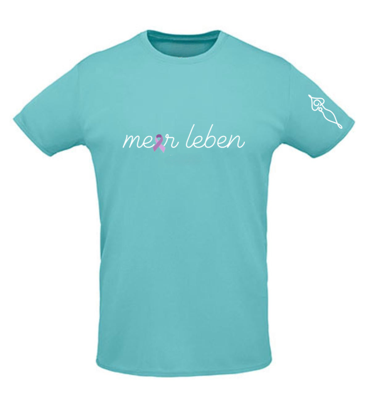 Meerleben Funktions-Shirt poolblue "Schleife"