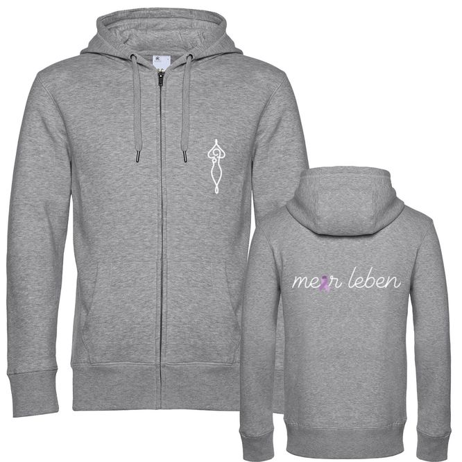 Meerleben Sweatjacke grey "Schleife"