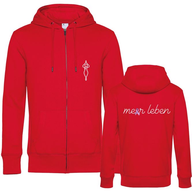 Meerleben Sweatjacke red "Schleife"