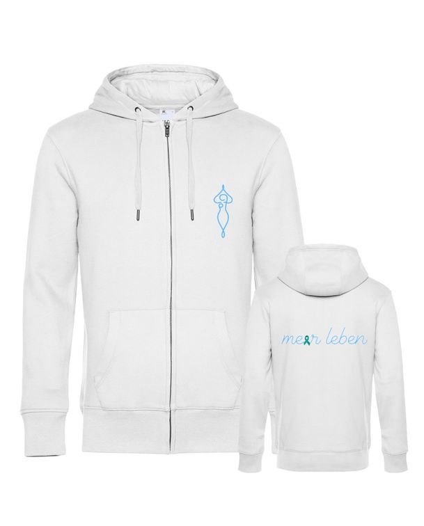 Meerleben Sweatjacke white "Schleife"