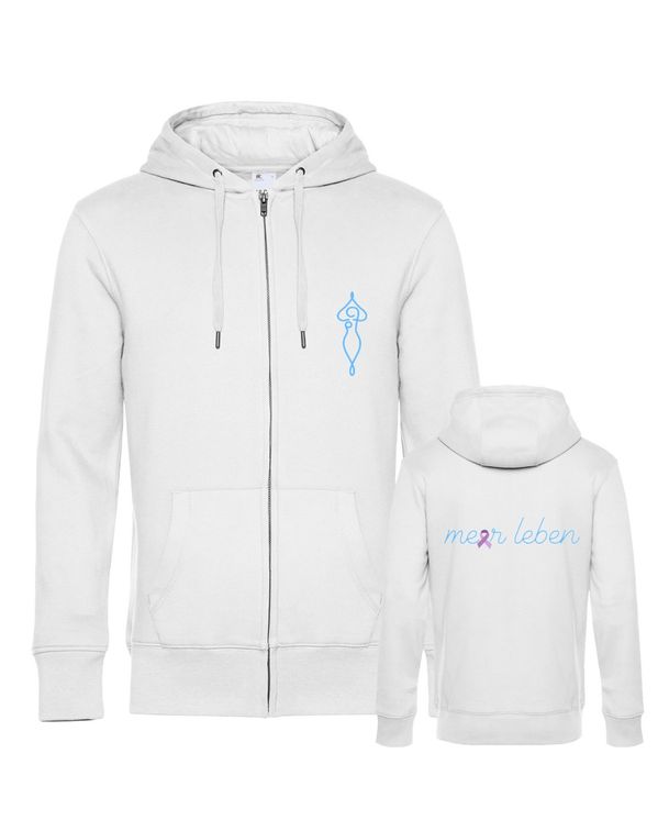 Meerleben Sweatjacke white "Schleife"