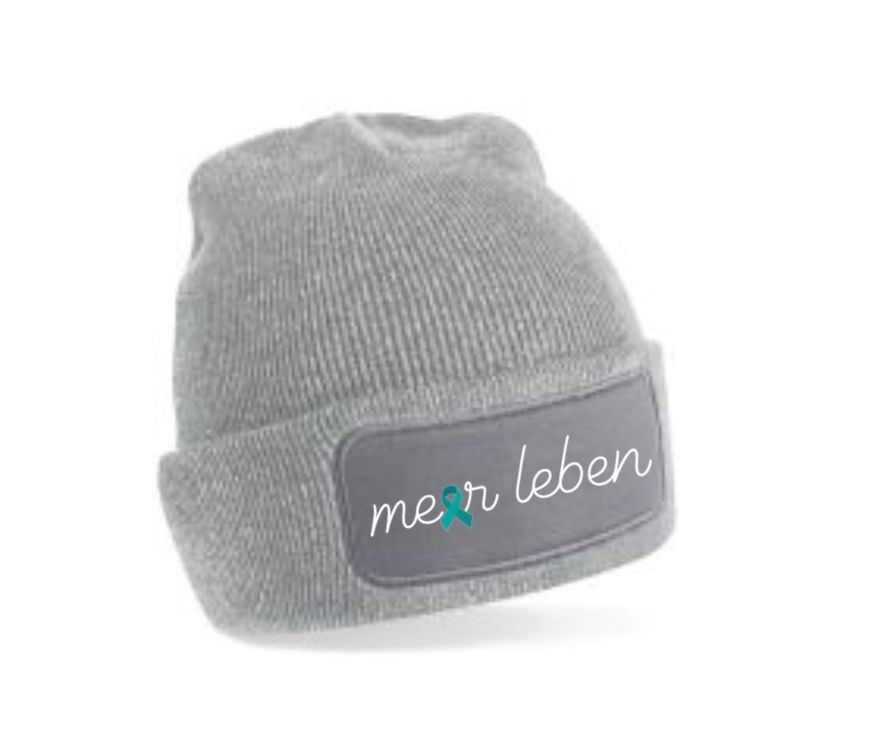 Beanie grau "Schleife"