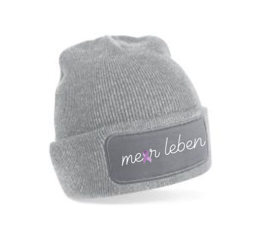 Beanie grau "Schleife"