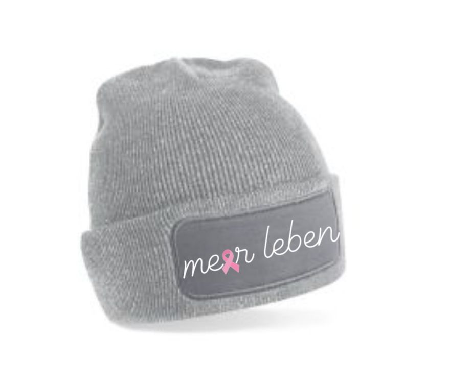 Beanie grau "Schleife"
