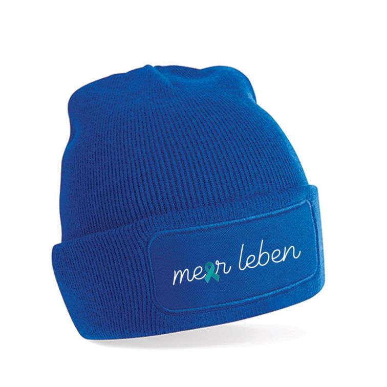 Beanie royal blue "Schleife"