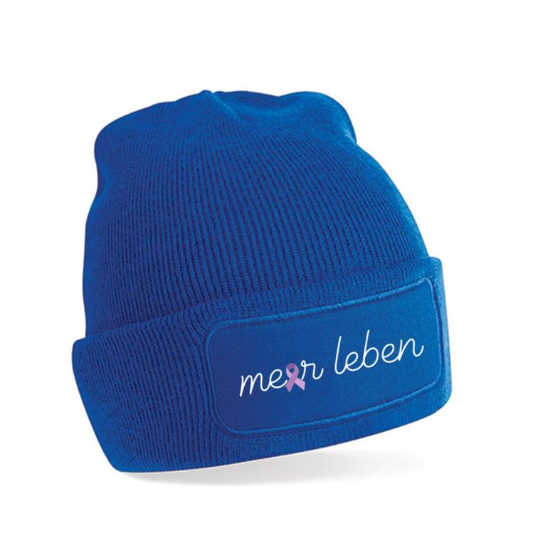 Beanie royal blue "Schleife"