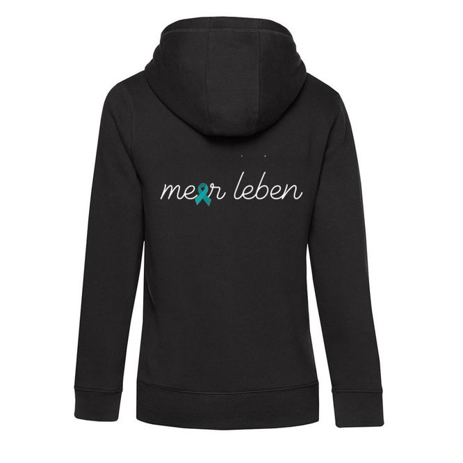 Meerleben Sweatjacke black "Schleife"