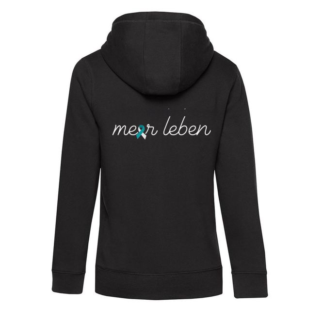 Meerleben Sweatjacke black "Schleife"