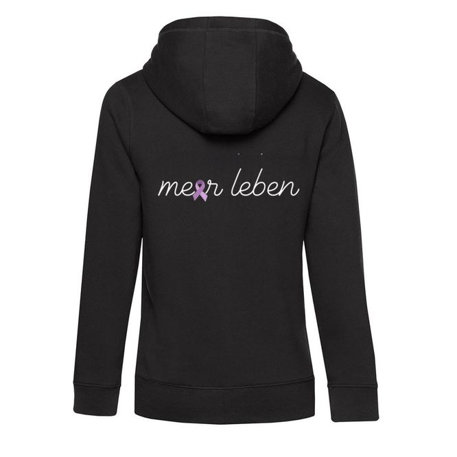 Meerleben Sweatjacke black "Schleife"