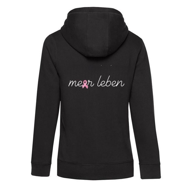 Meerleben Sweatjacke black "Schleife"