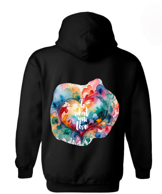 Hoodie black "do what you love"