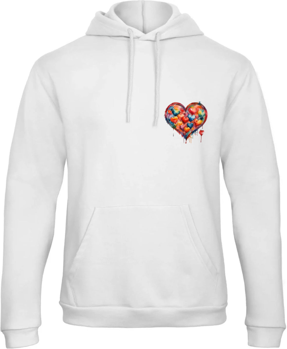 Hoodie white "love is the new black"
