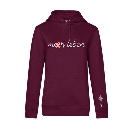Meerleben Hoodie bordeaux "Schleife"