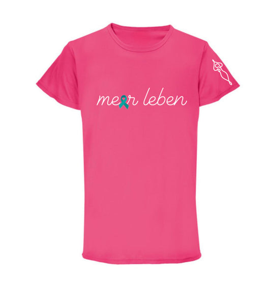 Meerleben Funktions-Shirt pink "Schleife"