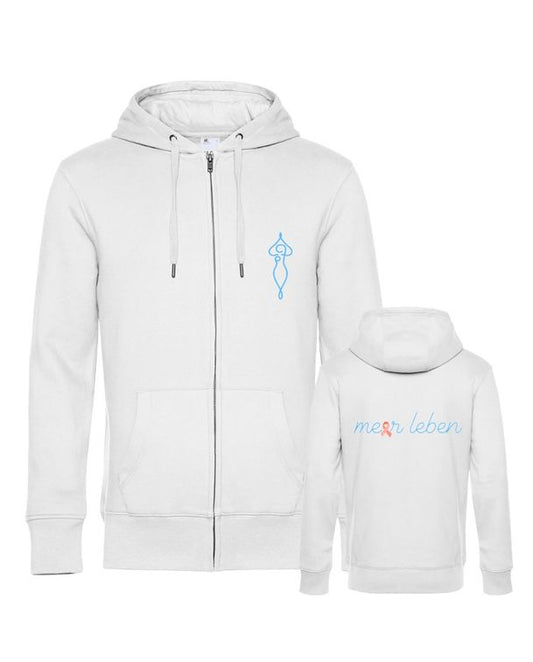 Meerleben Sweatjacke white "Schleife"