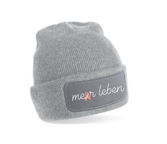 Beanie grau "Schleife"
